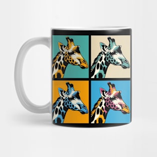 Elegant Pop Art Giraffe Print - Elevate Your Space with Graceful Style! Mug